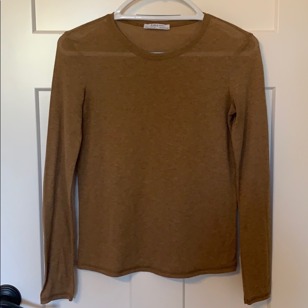 Tan Long Sleeve Sweater